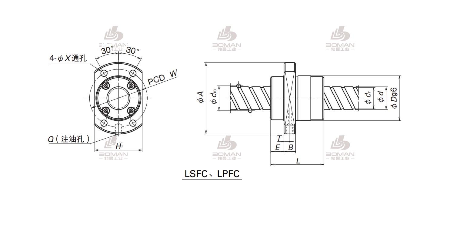 LSFC4040-6-NSK LSFC滚珠丝杠
