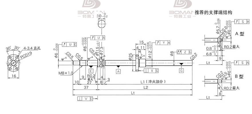 KURODA DP0801JS-HDNR-0180B-C3F 黑田精工丝杠保养