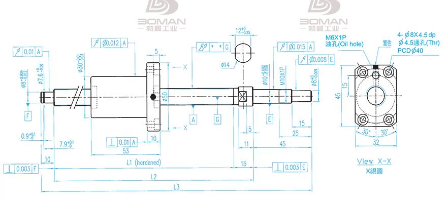 TBI XSVR01210B1DGC5-280-P1 tbi丝杠型号与精度说明