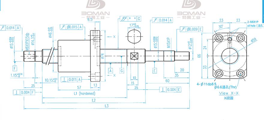 TBI XSVR02010B1DGC5-399-P1 tbi丝杆零件批发